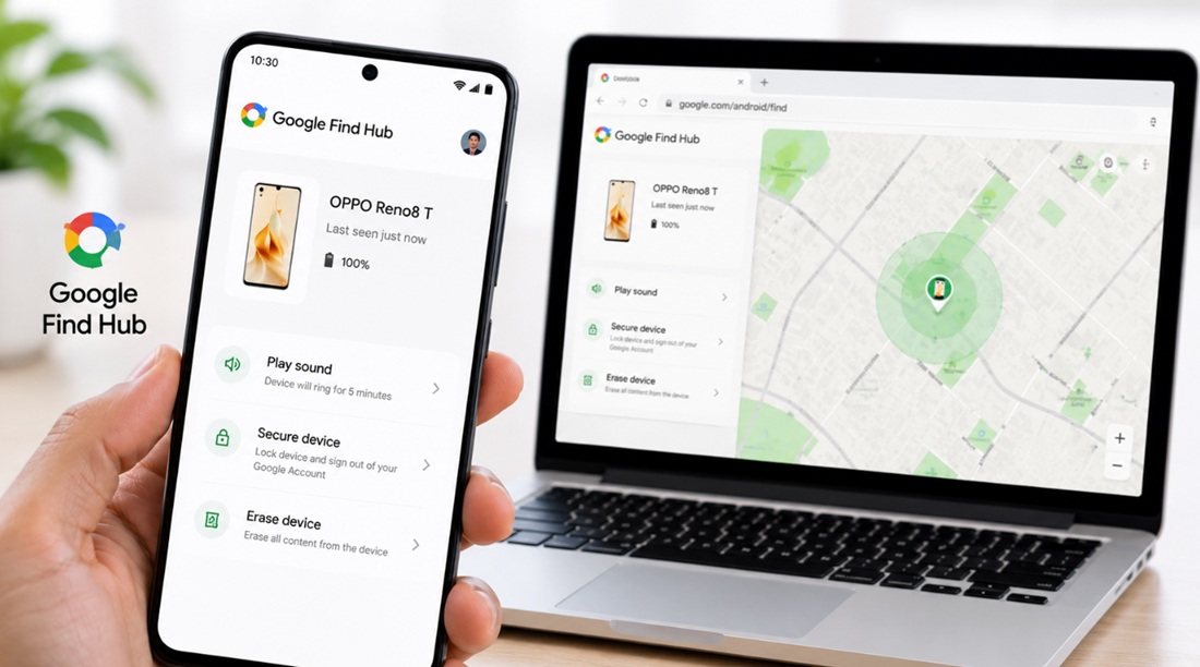 Cara Melacak HP OPPO yang Hilang dengan Google Find Hub
