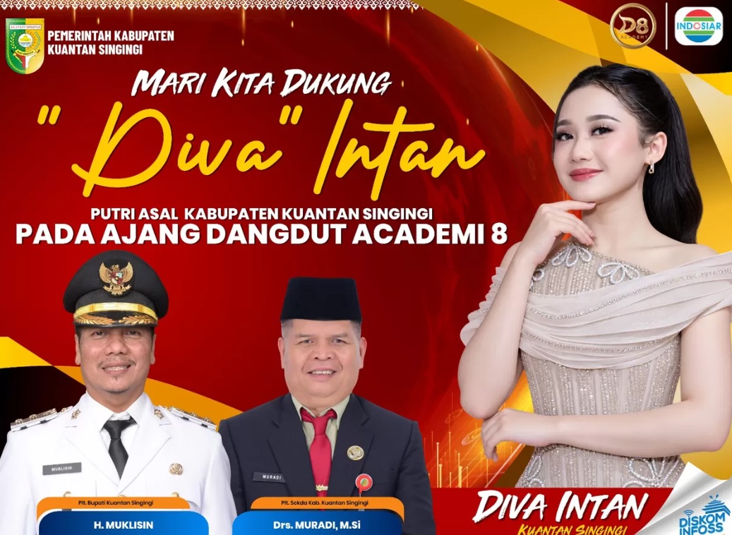Pemkab Kuansing Ajak Warga Dukung Diva di Ajang DA8