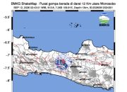 Gempa M 3,8 Guncang Utara Wonosobo Jawa Tengah