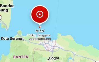 Kepulauan Seribu Diguncang Gempa 5,9 SR
