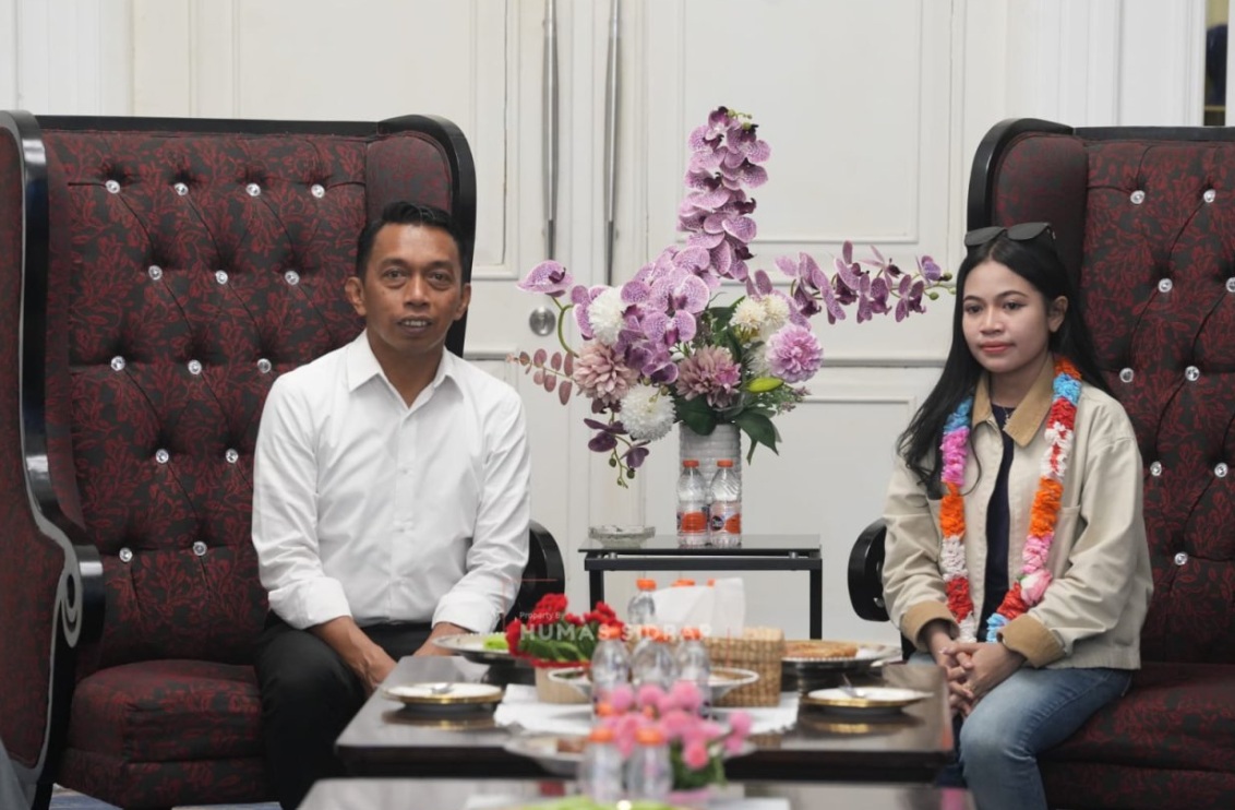 Melani DA 8 Pulang ke Sidrap, Disambut Bupati dan Warga