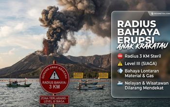 Radius 3 Km Gunung Anak Krakatau Dilarang Keras Didekati