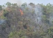 Kebakaran Gunung Loka Bantaeng Meluas, Api Sempat Dekati Permukiman
