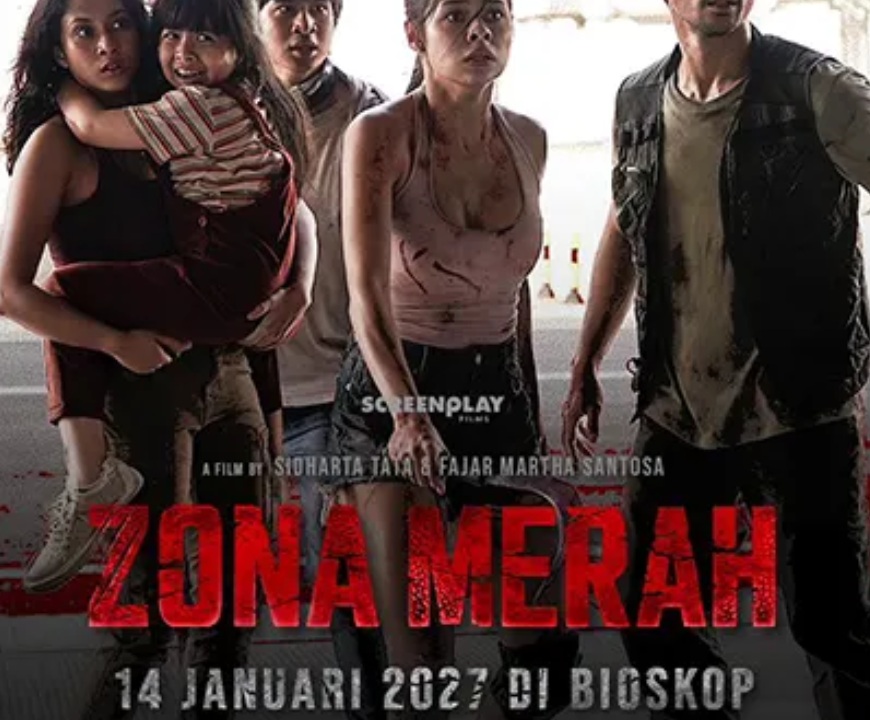 Film zombie Zona Merah tayang 14 Januari 2027 dengan teror mayit hidup yang meluas ke perkotaan, dibintangi Aghniny Haque hingga Luna Maya.